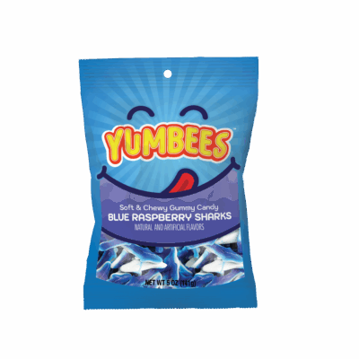YUMBEES Blue Raspberry Sharks
