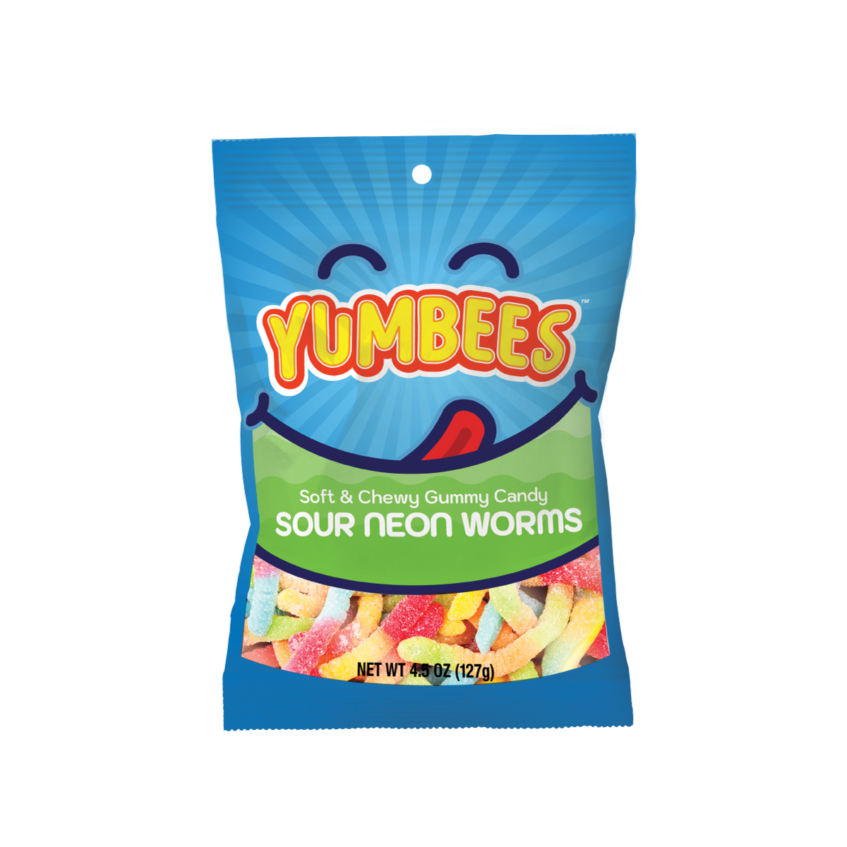 YUMBEES Sour Neon Worms
